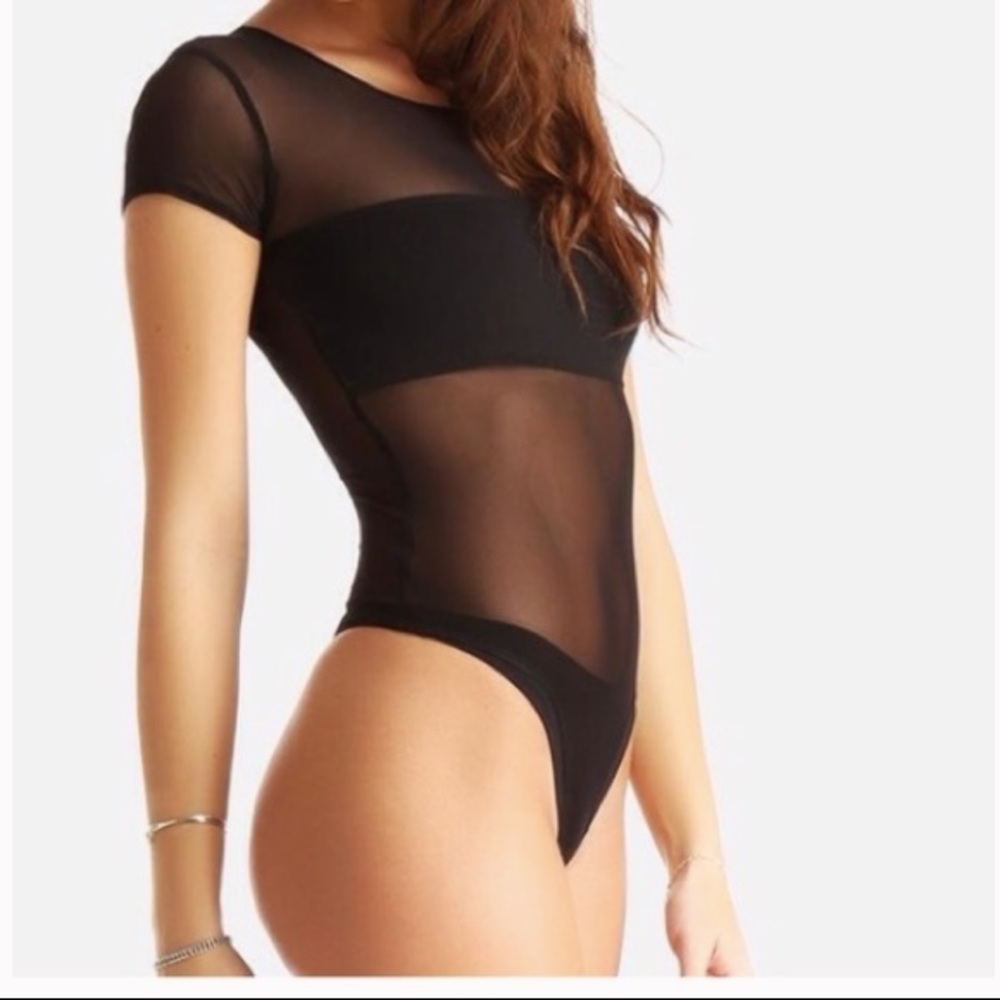 American apparel mesh Fiona bodysuit